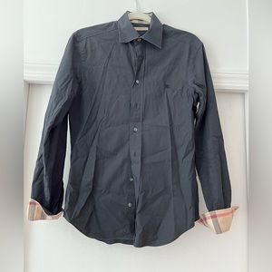Burberry black dress shirt